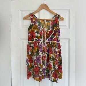 Anthropologie Floral Top xs